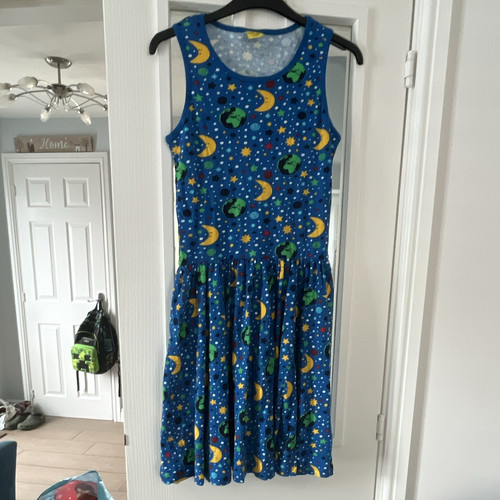 Duns girls blue space print - girls,