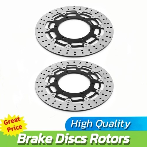 Pair front round brake discs - pair,