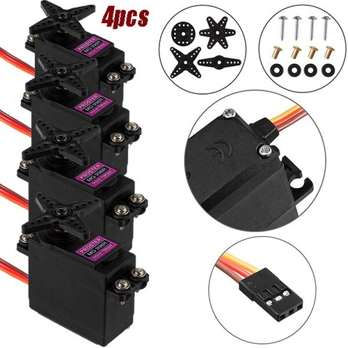 4pcs digital mg996r - 4pcs, metal