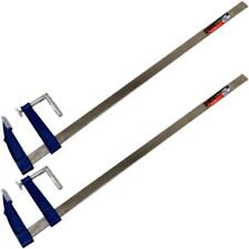 Neilsen 2pc F Clamps Wood Working 800mm Heavy Duty Cast Iron Metal clamp 30"