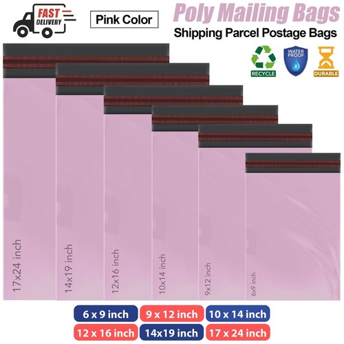 Pink mailing bags strong - pink,