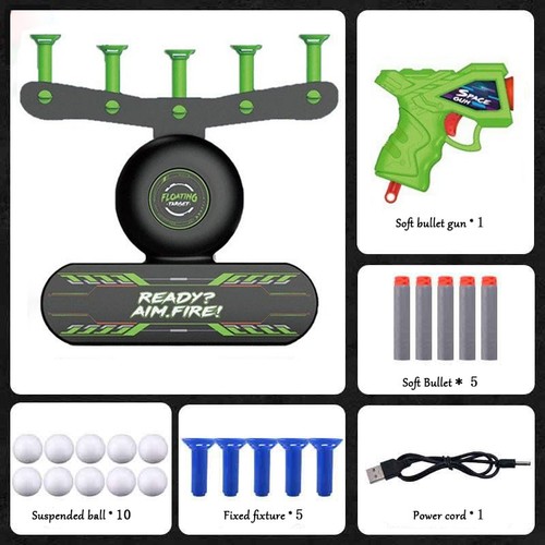 Green floating flyball - green, targets