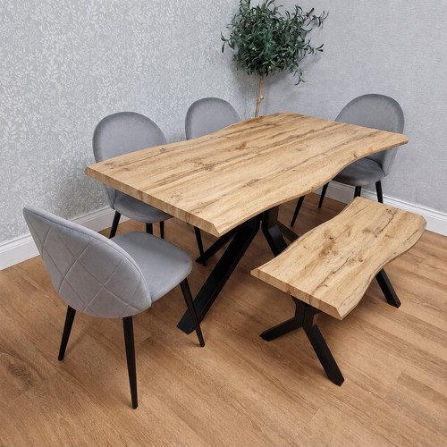 Rustic wood effect wavy - rustic,