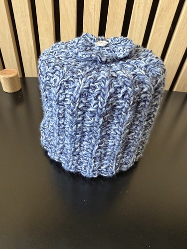 Hand knitted toilet roll cover - hand,