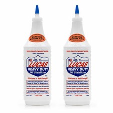 Lucas Heavy Duty Oil Stabilizer Restore Engine Oil Gearbox Treatment 2 x 946mL 