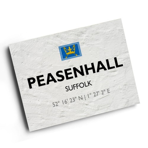 Print peasenhall suffolk - a4,