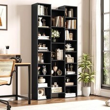 Modern Black Bookcase 21 Cube