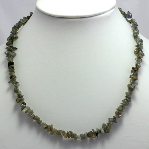 Natural labradorite necklace - natural,