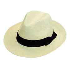 Mens Straw Fedora Panama Hat