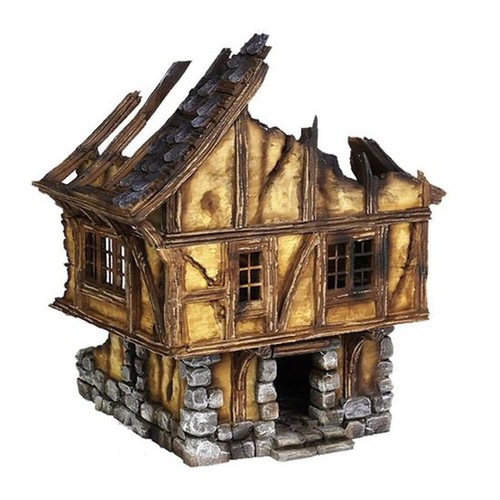 Ruined medieval house 28mm - house, dnd