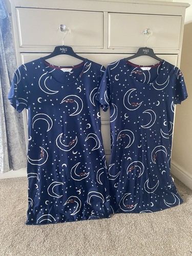 New navy blue stars - new, m&s