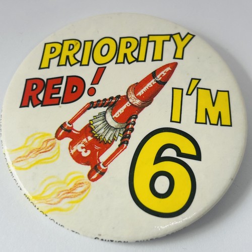 Thunderbirds 6th birthday pin - 6th,