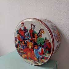 Vintage Tin Christmas Teddy