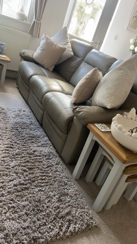 Recline leather sofa chair - leather,