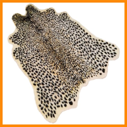 Leopard print rug cute - print, faux