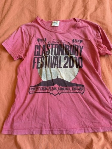 Vintage glastonbury 2010 - glastonbury, pink