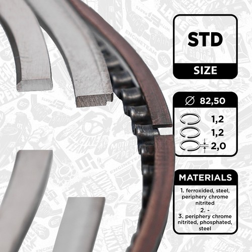 Piston ring kit audi - ring,
