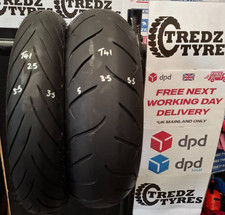 Dunlop Sportsmax Roadsmart 2  180/55/17&110/80/18 Motorcycle Tyres Partworn  T41