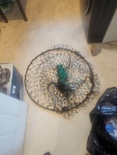 LARGE DROP NET & HAND LINE FOR SEA PIER BOAT LANDING CRAYFISH LOBSTER KEEP NET