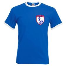 Portsmouth Retro Style Football Club FC Jersey T-Shirt Unisex Adult Cotton Shirt