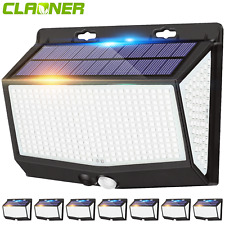468 LED Solar Power PIR Motion Sensor Lights Outdoor Garden Security Wall Lamp