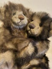 Charlie Bears  rhubarb and crumble set of 2 teddy bears. 