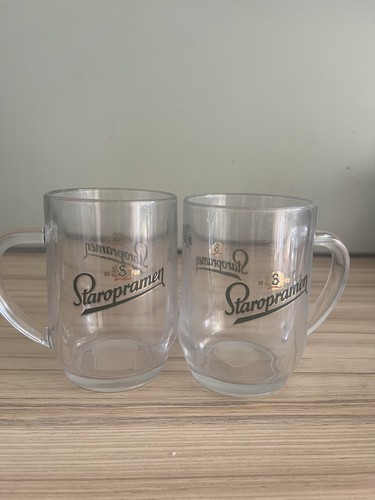 Staropramen pint glasses - staropramen,