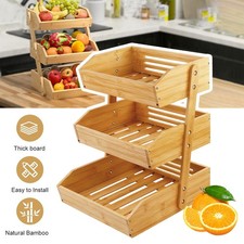 3-Tier Bamboo Kitchen Fruit