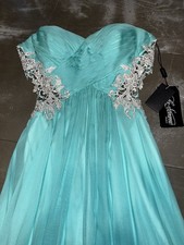 La Femme Formal Prom Hoco Dress Strapless Chiffon 21331 NWT 4