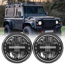 Pair 7'' H4 LED Headlights