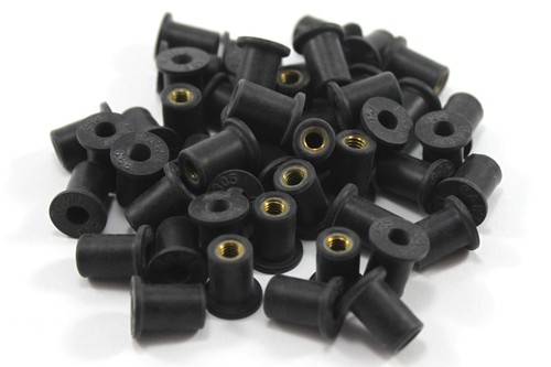 50x 6mm rubber well - m6,