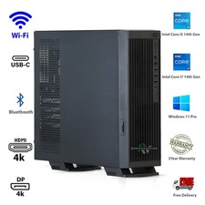 Windows 11 Pro CORE i7 - 14TH GEN, 2TB SSD, 64GB RAM Desktop PC SFF WIFI 4K HDMI