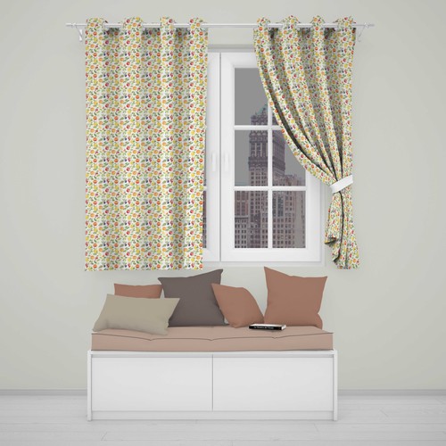 Blackout eyelet curtains - blackout, soft