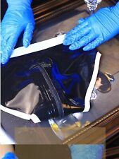 Womens Sexy Black Latex Rubber Knickers w/ crotch zip&white border Fetish BDSM