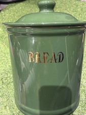 Green Bread Bin Ceramic