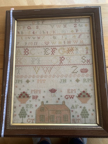 Framed finished cross - finished, stitch