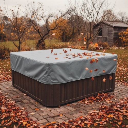 Square hot tub cover windproof - square,