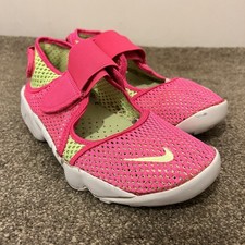 Nike Rift (PS) UK Size 5.5 (EU 38.5) Junior Pink Neon Yellow Trainers 829973-631