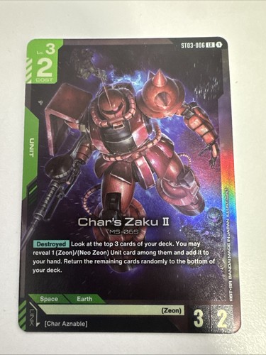 Char zaku starter - zaku,