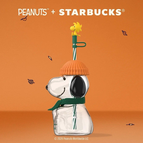 Peanuts starbucks 20oz glass - peanuts, x