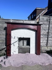 Brown MDF Fire Place Mantel Fireplace Surround Fire Place