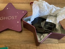 Ghost Deep Night Mini Set 10ml Perfume & 10ml Black Nail Polish Varnish in Tin