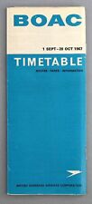 BOAC AIRLINE TIMETABLE