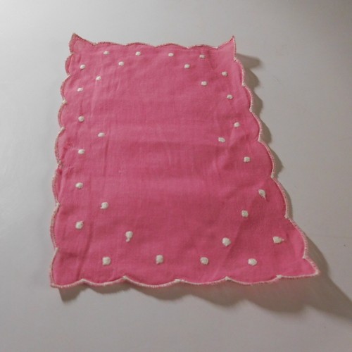 Tablecloth napkin pink - napkin, white