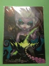 Disney Jasmine BECKETT Griffith signed postcard “URSULA “ 