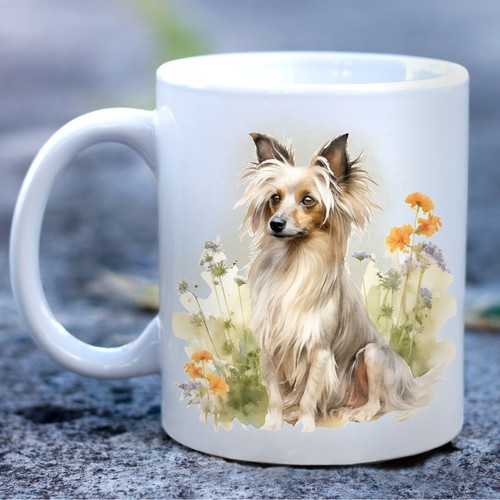 Pet dog mug watercolour - pet, mug,