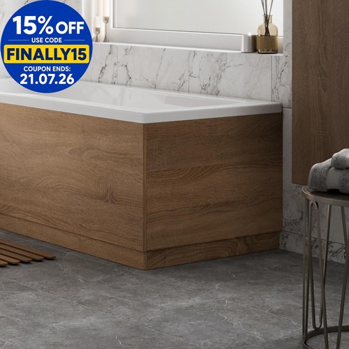 Bathroom modern 750mm end bath - 750mm,