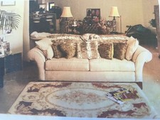 Suede look seater sofa - suede,