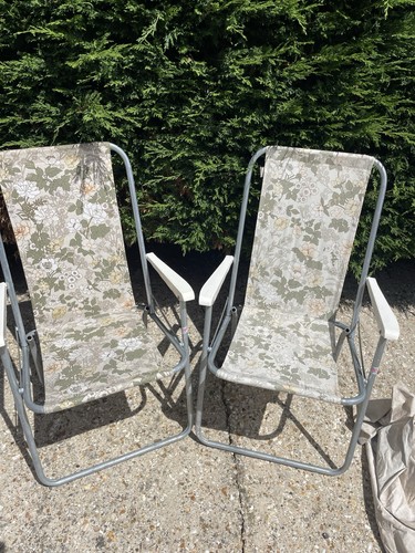 Vintage folding deck chairs - deck,