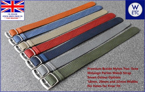 Perlon watch strap - watch, braided
